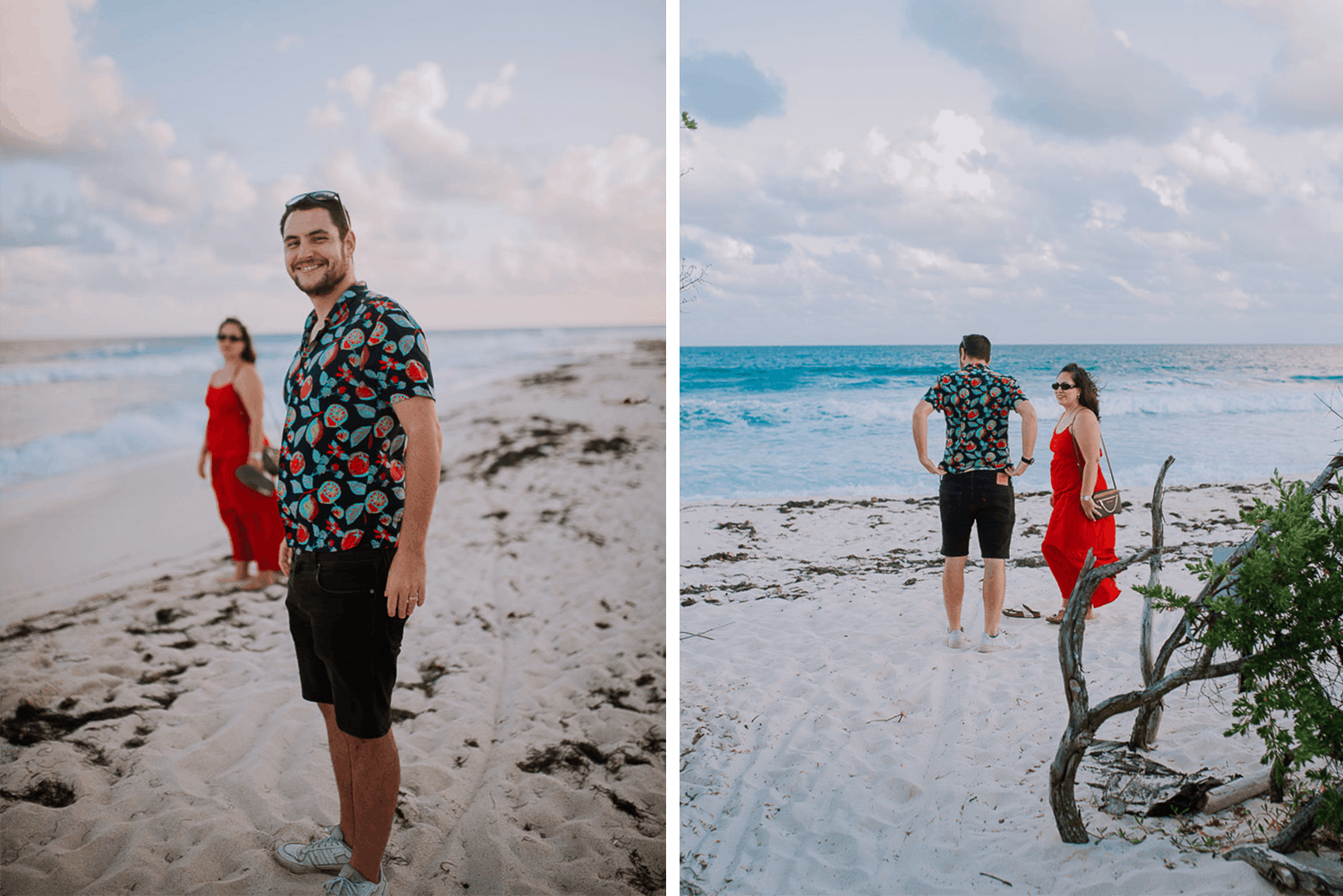 Fotografía de save the date en Cancun por fotógrafo de bodas destino en México